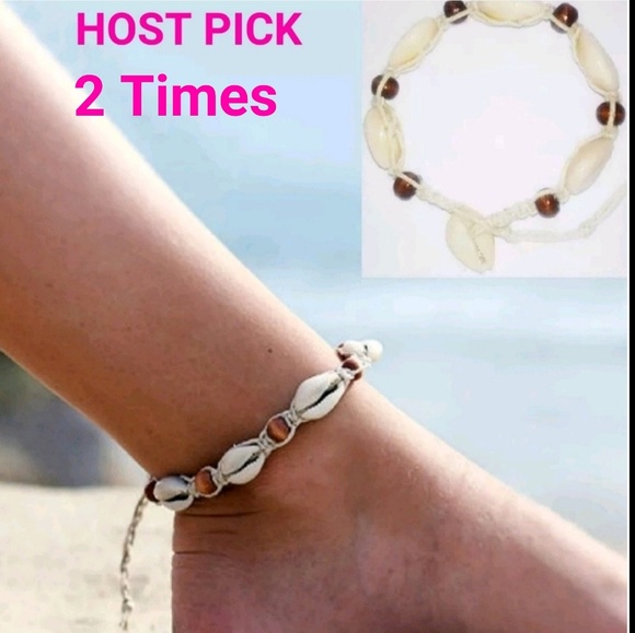 Seasidegirl Jewelry - Cowri Shell Knotted Anklet
